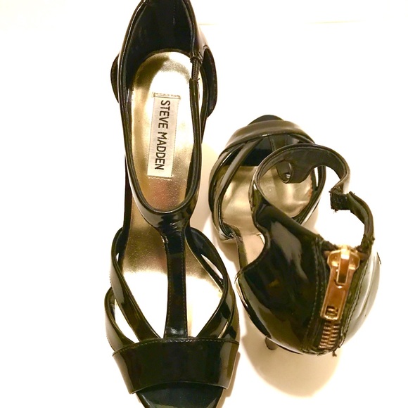 Steve Madden Black Haylow Heels 9M - Picture 4 of 7